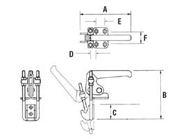 Vertical Stainless Steel Latch Clamps
